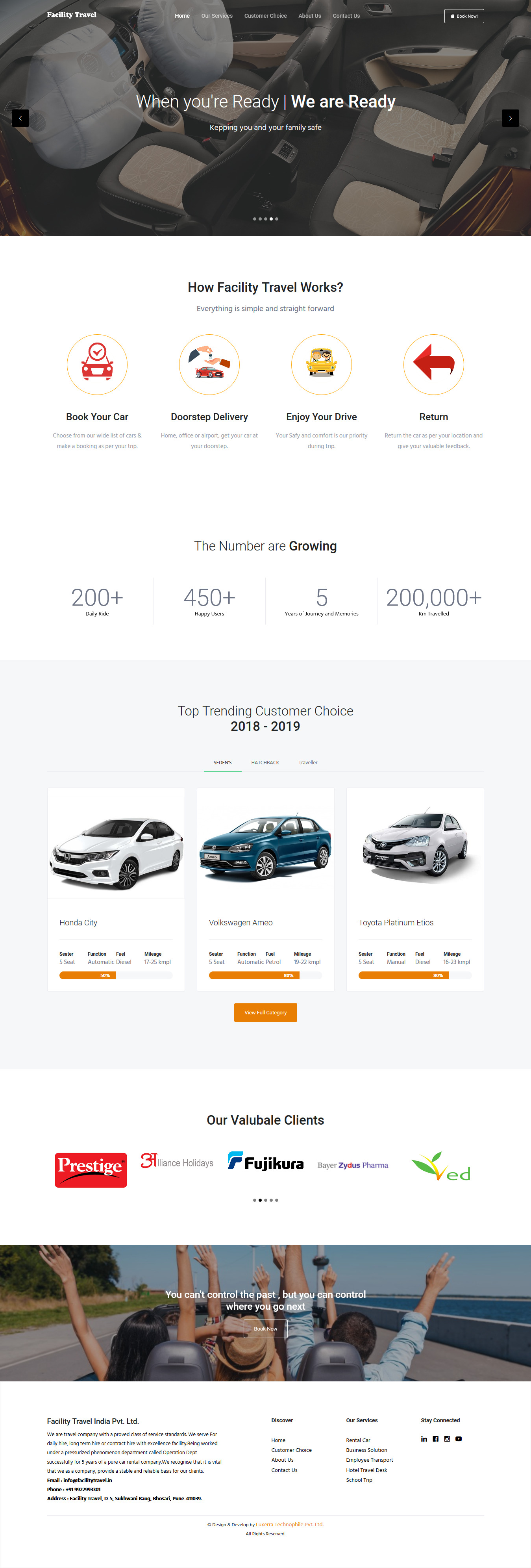 facilitytravel Website